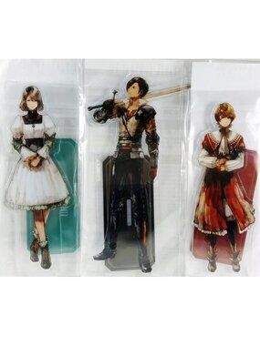 FF 16 Square Enix Anniversary Kuji E Award Complete Acrylic Stand Set